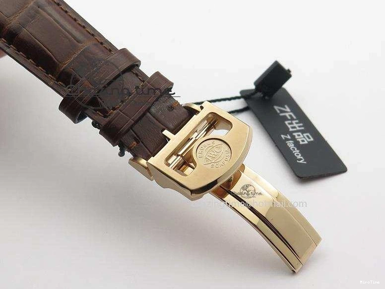 MIROTIME 0204 Unisex Portuguese Real PR RG IW500702 ZF 1:1 Best Edition On Brown Leather Strap A52010 V 7303